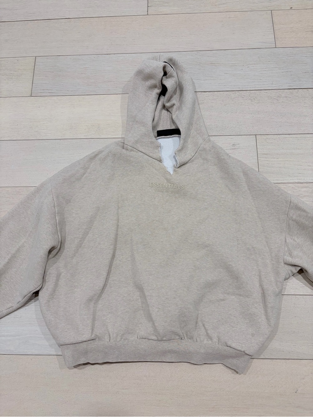 Essentials Fear of God Men’s Beige Hoodie Sweatshirt